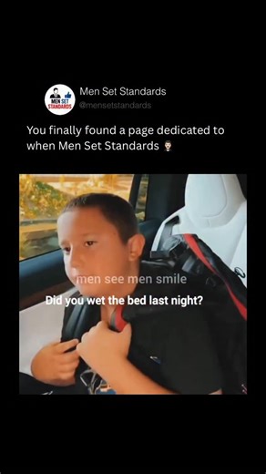 Men Set Standards on Instagram: "A casual car ride turned viral when a kid delivered a brutally quick comeback during a playful argument. What started as teasing instantly flipped when confidence met timing. His response was unexpected, sharp, and left the other person stunned, proving that delivery can matter more than words in moments like this. The clip spread fast because people recognized the raw confidence behind it. No shouting, no exaggeration, just a calm reaction that landed perfectly.
