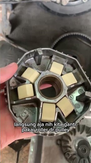 ganti roller yang aus pake dr pulley