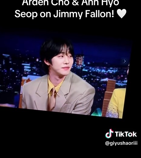 Arden Cho and Ahn Hyo Seop's Reunion on Jimmy Fallon
