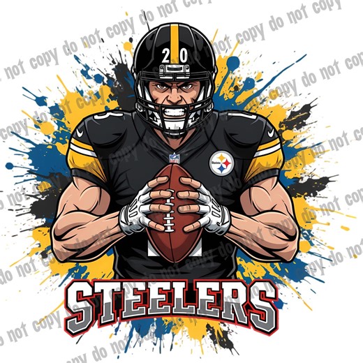 Steelers Football Sublimation Clipart PNG: Use for T-shirt, Stickers, Mug, Frame, Tumbler (digital Download) - Etsy