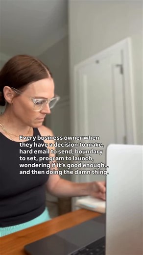 Allison Tenney, Strength Coach • CSCS on Instagram: "Every business owner has that moment 🥴🤣 The email that needs to go out. The boundary you know you should set. The program you’ve been planning for months. The “Is this good enough?” loop that never ends… …and then you do the damn thing anyway 👏 Here’s the truth most people won’t tell you 👉 launching isn’t about perfect (the plan, the program, the content - any of it). It’s about taking smart, fearless steps that push your business forward.