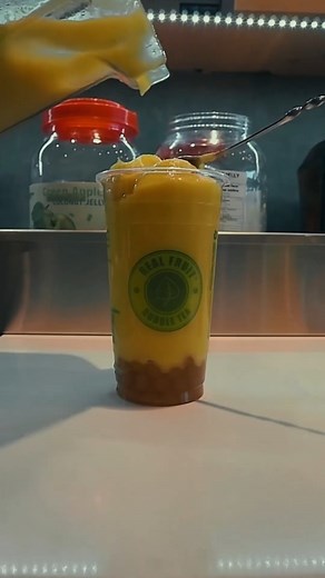 7.6K views · 23 reactions | The perfect tropical combination: Mango Pineapple Slush 省 from Real Fruit Bubble Tea!  Tag a friend you're inviting!  | Deptford Mall | Facebook