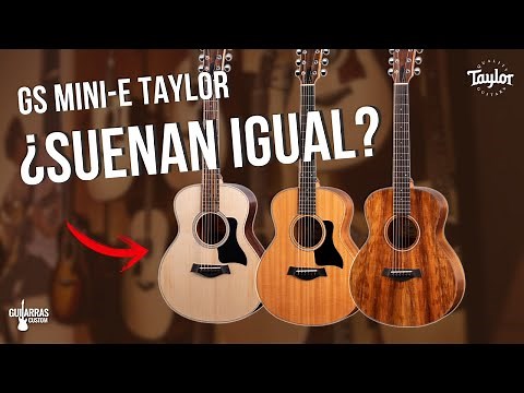 ¿SUENAN IGUAL? - Comparacion de Guitarras Taylor GS MINI Rosewood, Mahogany y Koa - Guitarras Custom