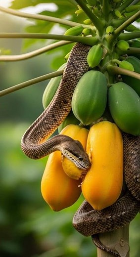 😮 A beautiful russel viper snake is eating its prey in the wild #snake #wildlife #nature