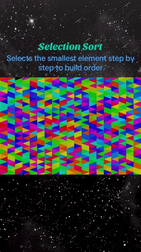 Understanding simple algorithms builds strong foundations. #satisfyingvideo #algorithm #sort #color #viral