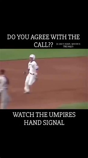 Tanner Carson | Baseball Player on Instagram: "Well?? A lot of people won’t know what the umpires hand signal saying. So what do you have on this one? And what wouldn’t you call here? Umpire is saying two distinctive things. #Baseball #beisbol #umpire"