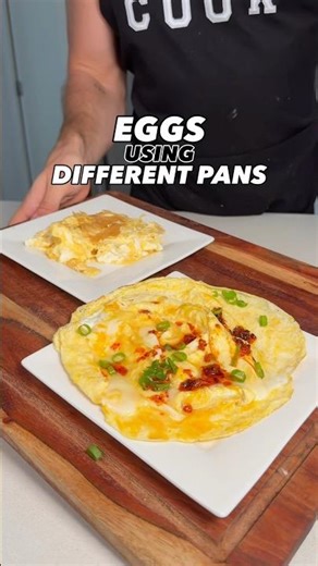 Cooking EGGS using TWO DIFFERENT PANS