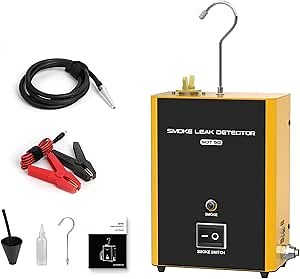 SDT50 Smoke Leak Detector - Automotive Smoke Tester with Built-in Air Pump,Quick Smoke Output for EVAP,Intake,Exhaust,Fuel Tank & Vacuum Leak Detection- 12V Portable Diagnostic Tool for All Vehicles