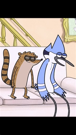 Trying to fix your friend’s brain be like… #regularshow #mordecai #rigby #funny #edit