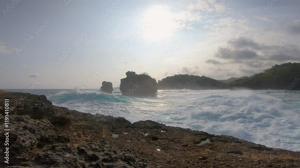 Java Sea, Ngliyep Beach, East Java, Indonesia