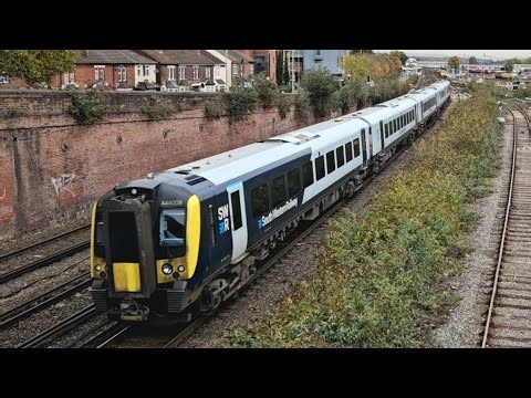 SWR Class 444 Passing Campbell Road Overbridge 