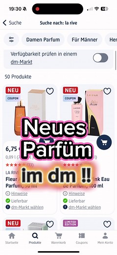 Neue Parfüms von La Rive im DM Drogeriemarkt