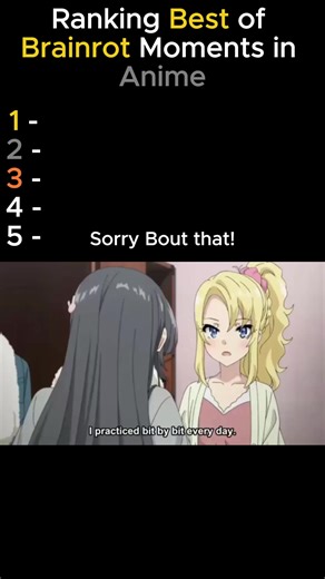 Ranking Best Brainrots Moments in Anime #anime #fypシ゚ #funny #brainrots