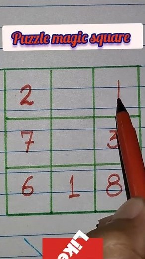#Puzzle magic square 9