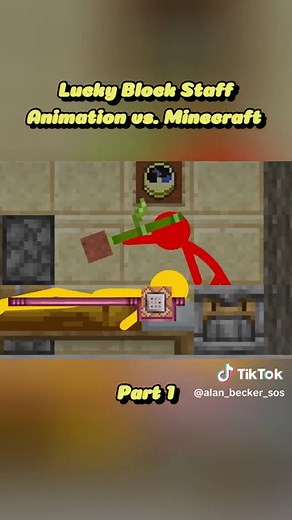 Lucky Block Staff - Animation vs. Minecraft Part 1