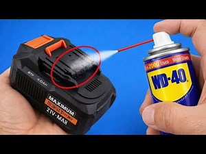 🔋 Never Buy Drill Batteries Again! Use WD-40 and Watch What Happens! 😱