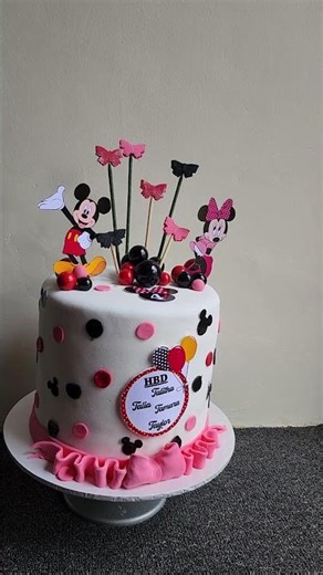 mini mouse cake design.#viral #cake