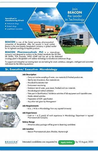 Beacon pharmaceutical ltd job | Bd-jobs circular | Facebook
