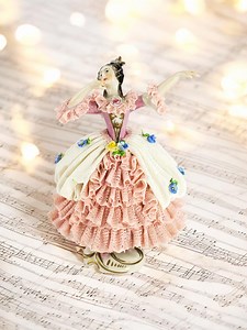 Antique Porcelain Volkstedt Dresden Lace Ballroom Figurine - Etsy UK