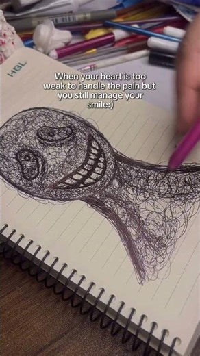 Pov: overthinking kills your happiness/dark art | scketch |tutorial |scketch tutorial | #short #diy