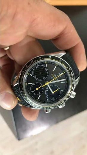 Omega Speedmaster Racing 40mm Grey Yellow Steel Rubber 326.32.40.50.06.001