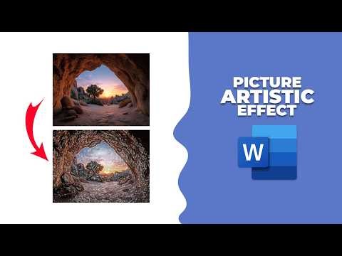 How to apply an artistic effect to a picture in Word