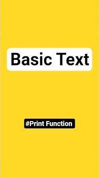Basic text output (print function) #python #coding #challenge