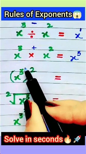 Exponent Rules Trick 😱 | Solve in Seconds! #Shorts #Maths #viral #ytshorts