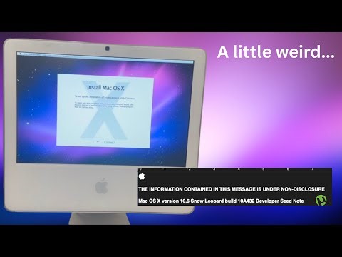 Installing Mac OS X Snow Leopard...From a weird installer