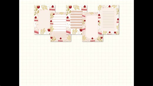 Strawberry Cake Printable Notepad Templates: Kawaii Stationery (PDF, JPG, PNG) - Etsy