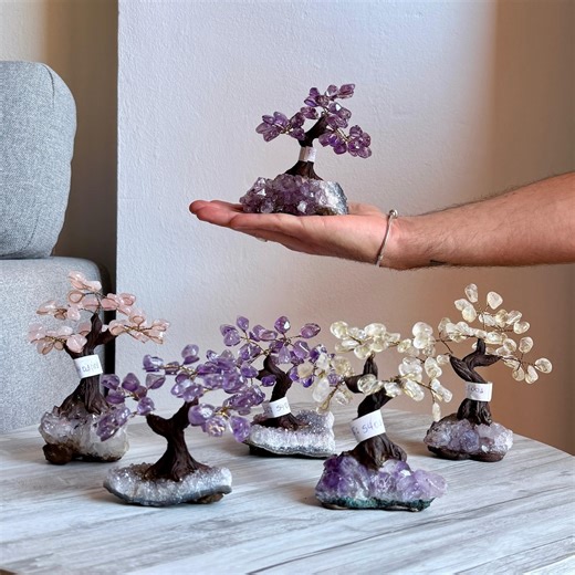 Tree of Life Amethyst Base – Crystal Energy Tree for Home Decor and Healing Gift - Etsy