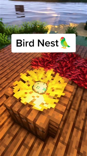Crafting a Parrot Nest in Minecraft