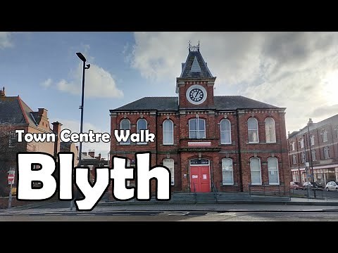 Blyth, Northumberland【4K】| Town Centre Walk 2021