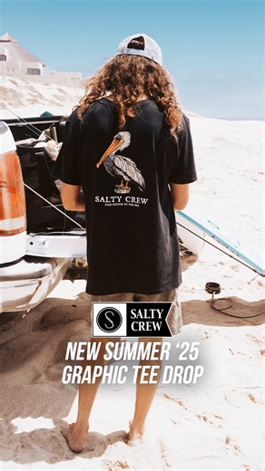 NEW // Summer '25 Graphic Tees Available Now. | Salty Crew