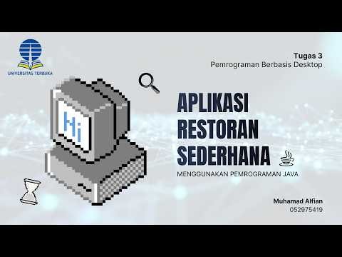 Tugas 3 Pemrograman Berbasis Desktop | Aplikasi Restoran Sederhana with Java