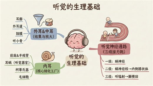 手绘考点27：听觉的生理基础