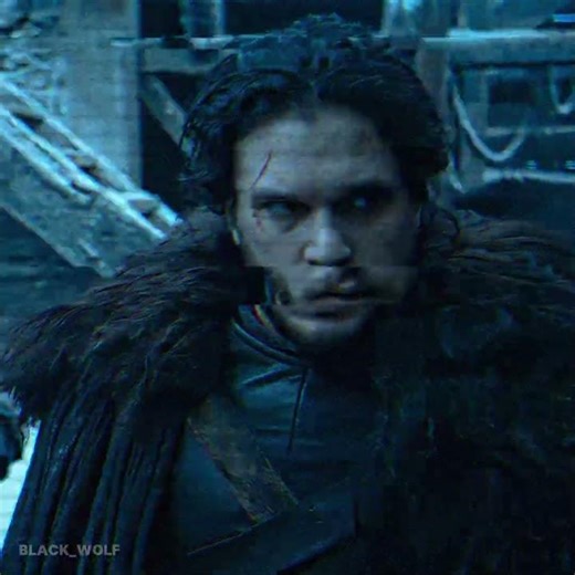 "The King in the North" || Jon Snow Edit || Black wolf #gameofthrones #shorts