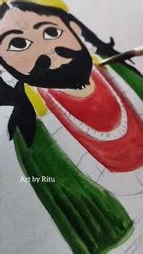 #Cute Khatu Shyam Ji Drawing Step By Step#Drawing, Outline Tutorial, खाटू श्याम की ड्रॉइंग