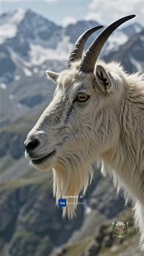 Why Hundreds of Mountain Goats Gather Here 🤔#mountaingoat #wildlife #naturedocumentary