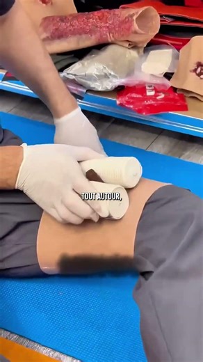👀 Quand t’as un objet coincé dans la jambe…