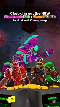 NEW Moonrock Set + Dwarf Tools in Animal Company! #animalcompany #newupdate #pickaxe #shorts #vr #fy