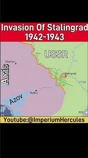 Invasion Of Stalingrad 1942-1943 Animated Map | Map