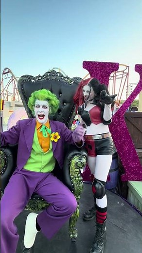 Joker and Harley Say Hello from Six Flags Magic Mountain