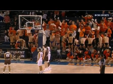 Bucknell University swim team turning heads with cheeky performance at basketball game