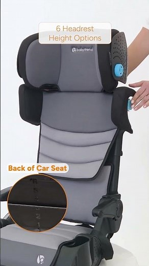 The Baby Trend Koa Slim High Back Booster