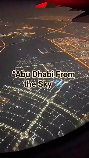 Abu Dhabi From the Sky ✈️ Stunning Window View on Etihad Airways | UHD Aerial Scene #emiratestowers