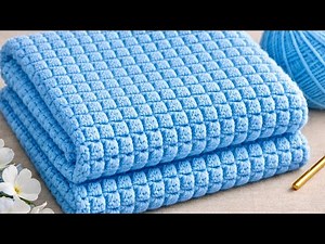 SUPER Simple Crochet Stitch for Beginners!🌸Easy and Beautiful Pattern for Crochet Projects