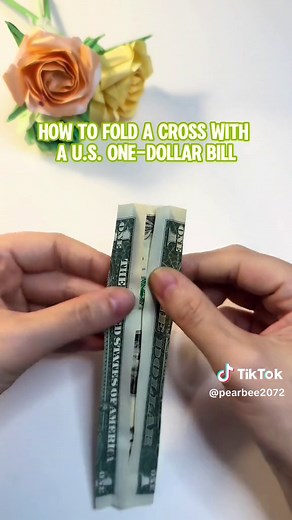 How to fold a cross with a U.S. one-dollar bill#giftideas #easytutorial #diy #howto #origami #cross#god#phonecasediy