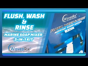 Product Demo of the WavesRx Flush, Wash & Rinse 3-in-1 Marine Soap Mixer Kit for PWC & Boats [4K]