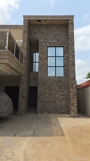 Stone pitching ⚒️🇬🇭 #stonebuilding #construction #stratummasonry #buildingmaterial #trending #build
